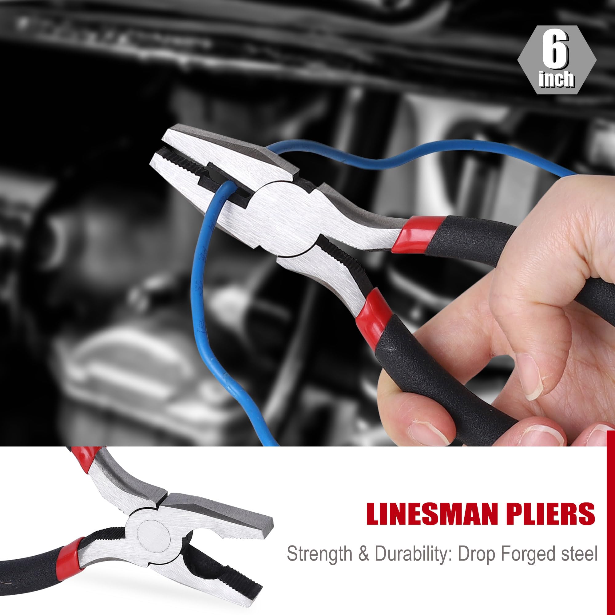 FASTPRO groove-joint pliers adjust grip for varied objects