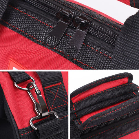 FASTPRO exterior and interior pockets organize tools and small parts