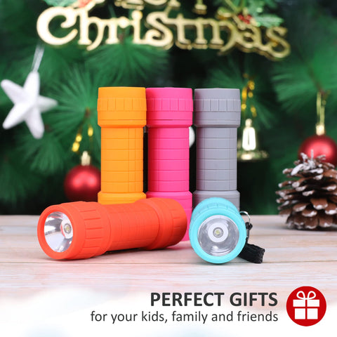 FASTPRO flashlight with rubber-coated handle for comfortable grip.