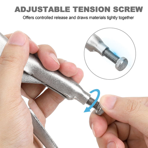 FASTPRO locking pliers 10-inch curved jaw delivering strong leverage for tough tasks.