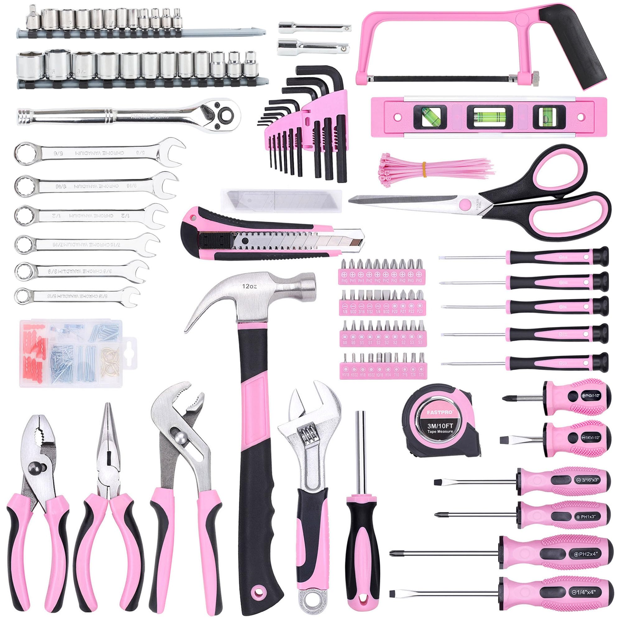 FASTPRO pink pliers forged steel with hardened edge for durable gripping
