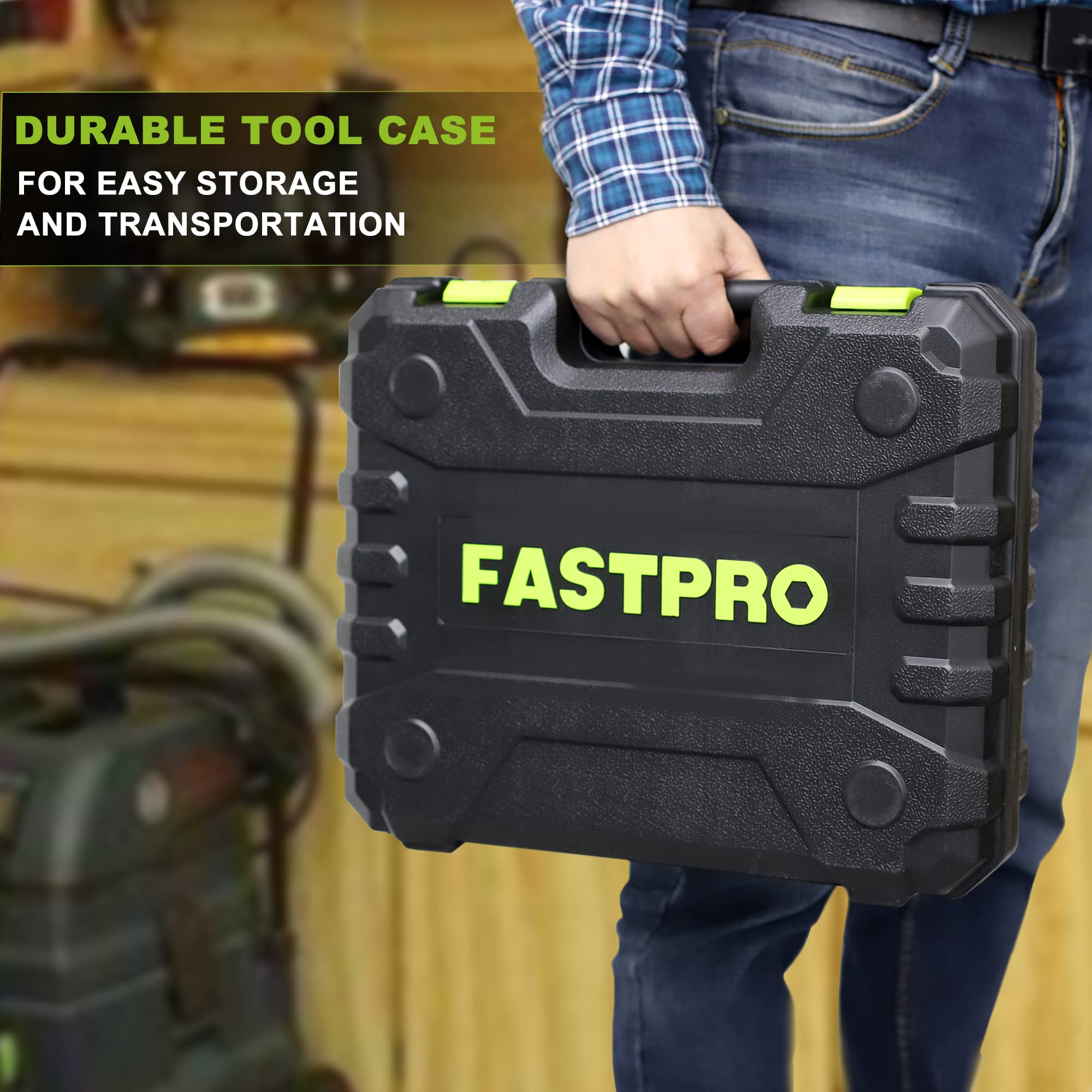 FASTPRO tool set being used on a wall-mount project.