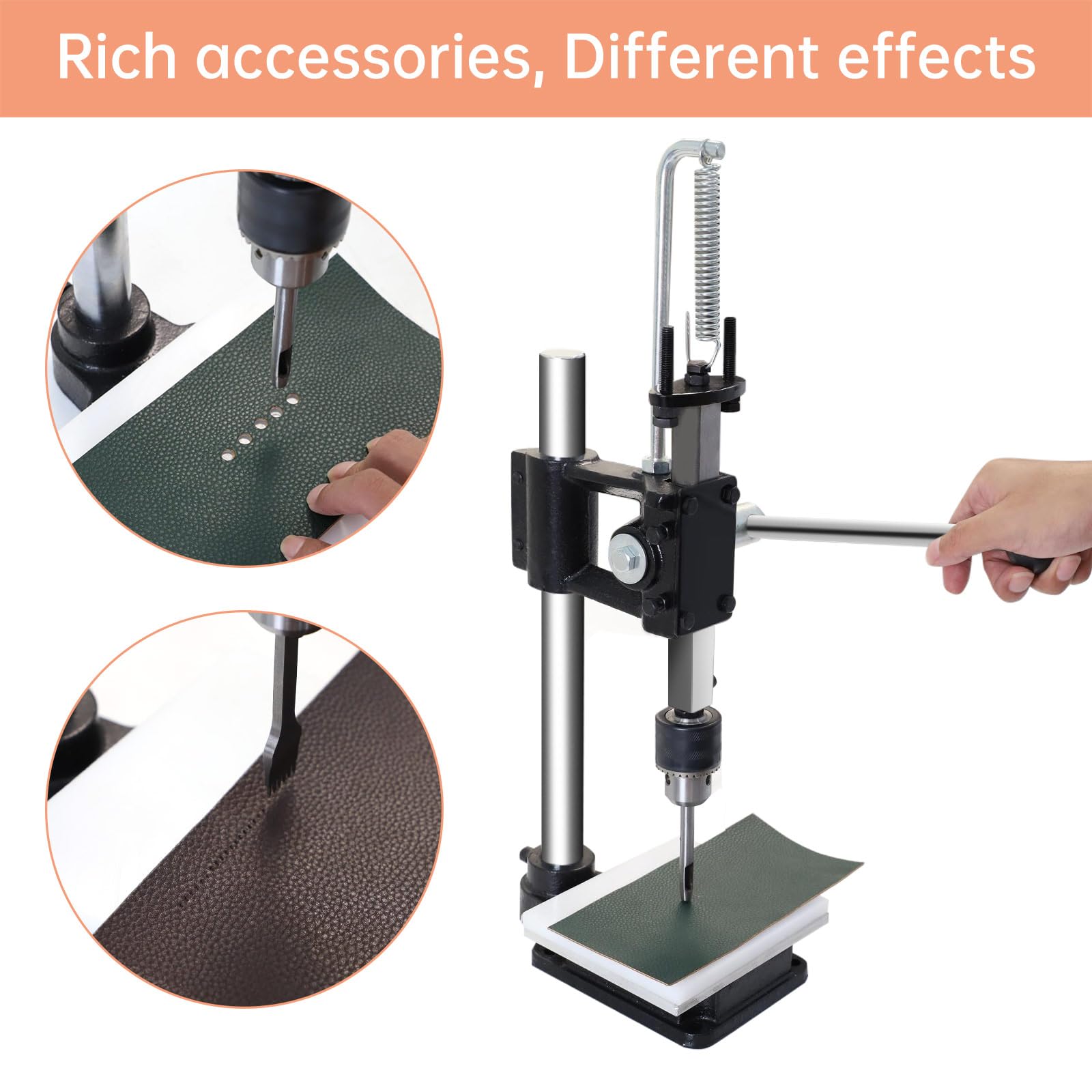 FASTTOBUY Puncher with interchangeable chuck attachment for versatility.