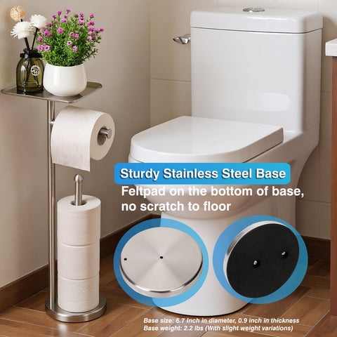 Fatizon base includes felt pad to protect floors