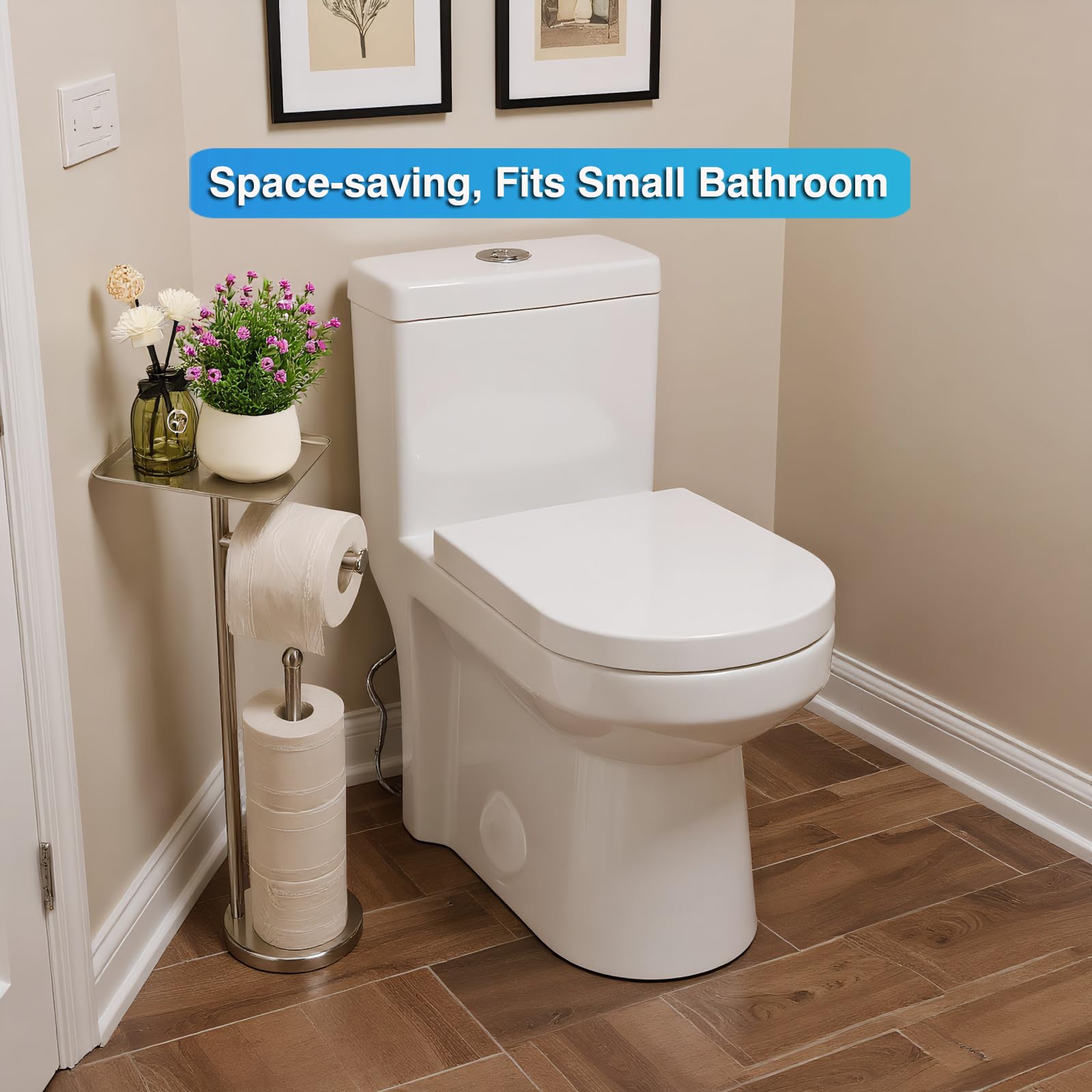 Fatizon freestanding design fits small bathrooms