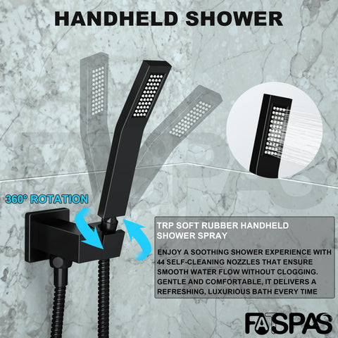 Fatspas tub spout offers sleek brass core durability and smooth water flow.