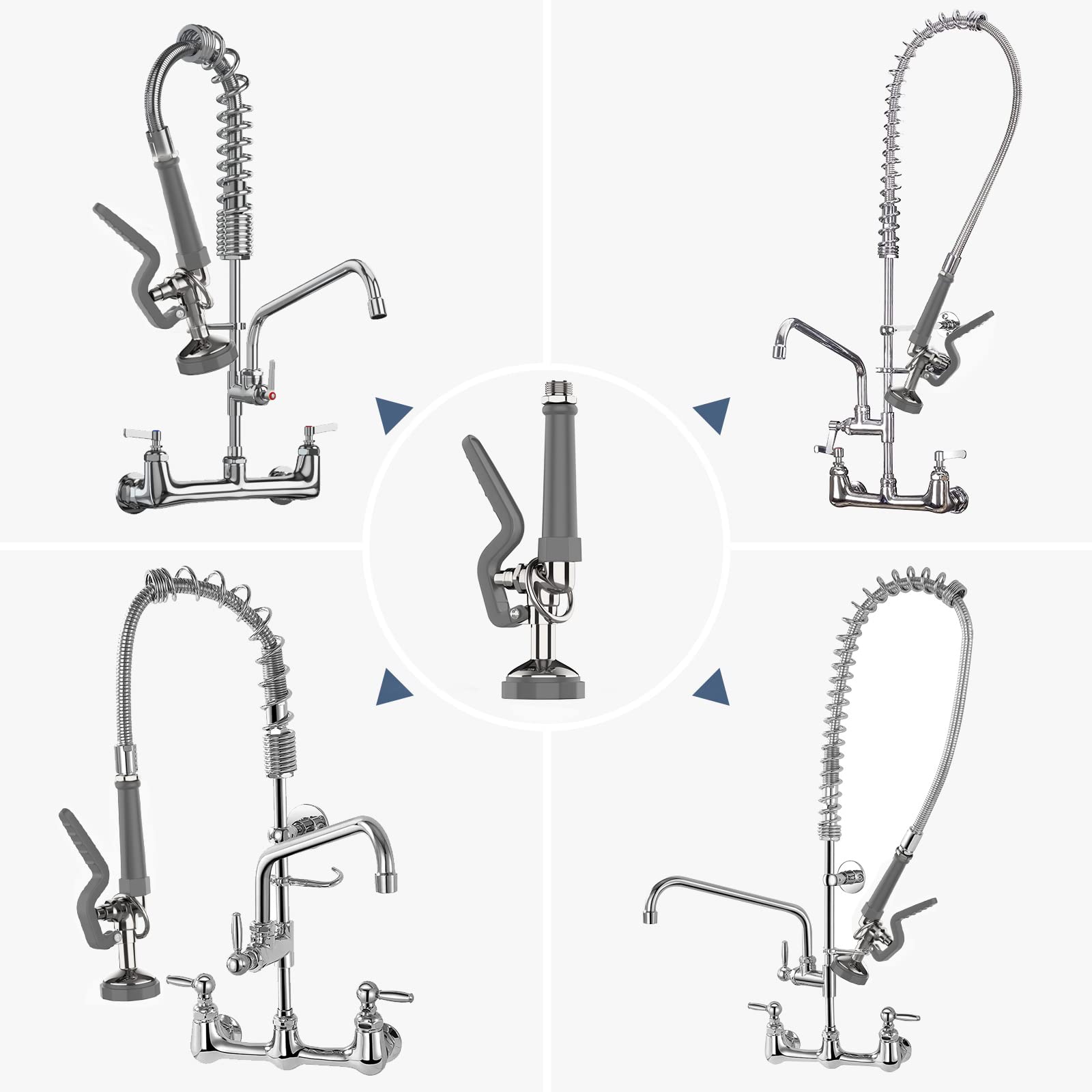 FAUAID dish sprayer nozzle with rubber design to resist scale