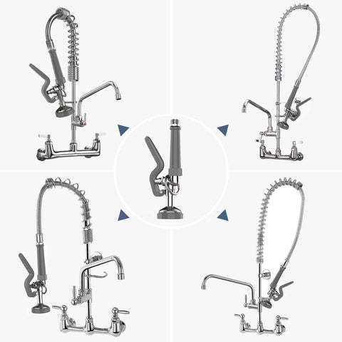 FAUAID dish sprayer nozzle with rubber design to resist scale