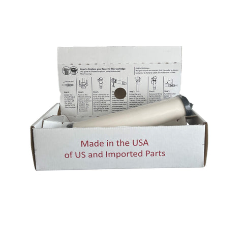 Ceramic outer shell with carbon core visible in Faucet Parts USA cartridge media.
