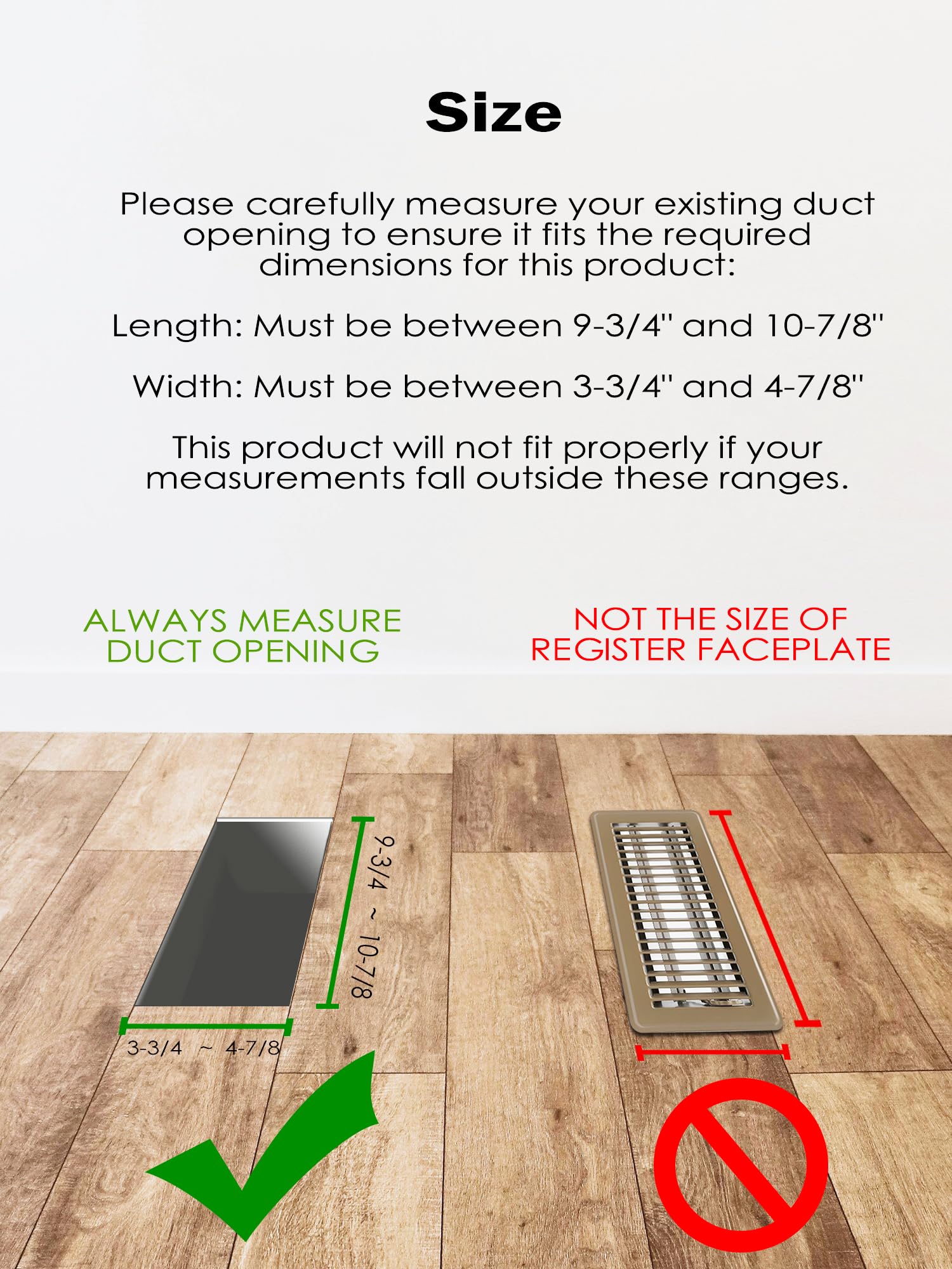 Dampers detail on Fauvip floor register enable precise airflow