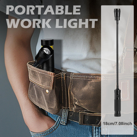 Favorlite compact size fits in a toolkit for easy portable illumination.
