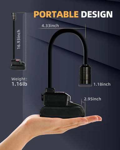 Favorlite anodized head dissipates heat for cooler operation.