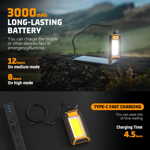 Favorlite uses USB-C charging for fast power and device topping up.