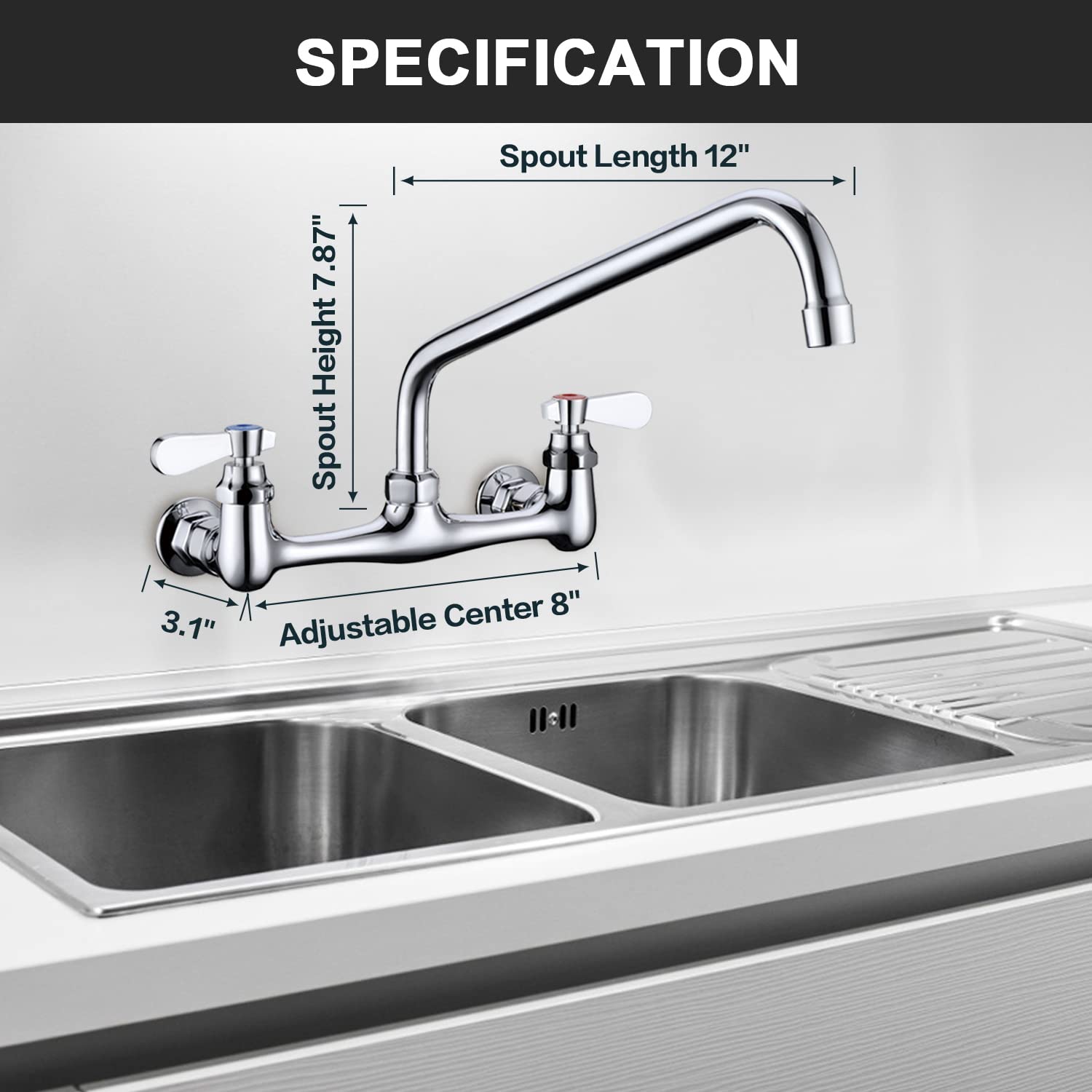 Favorpo quick install kit simplifies wall-mount setup.