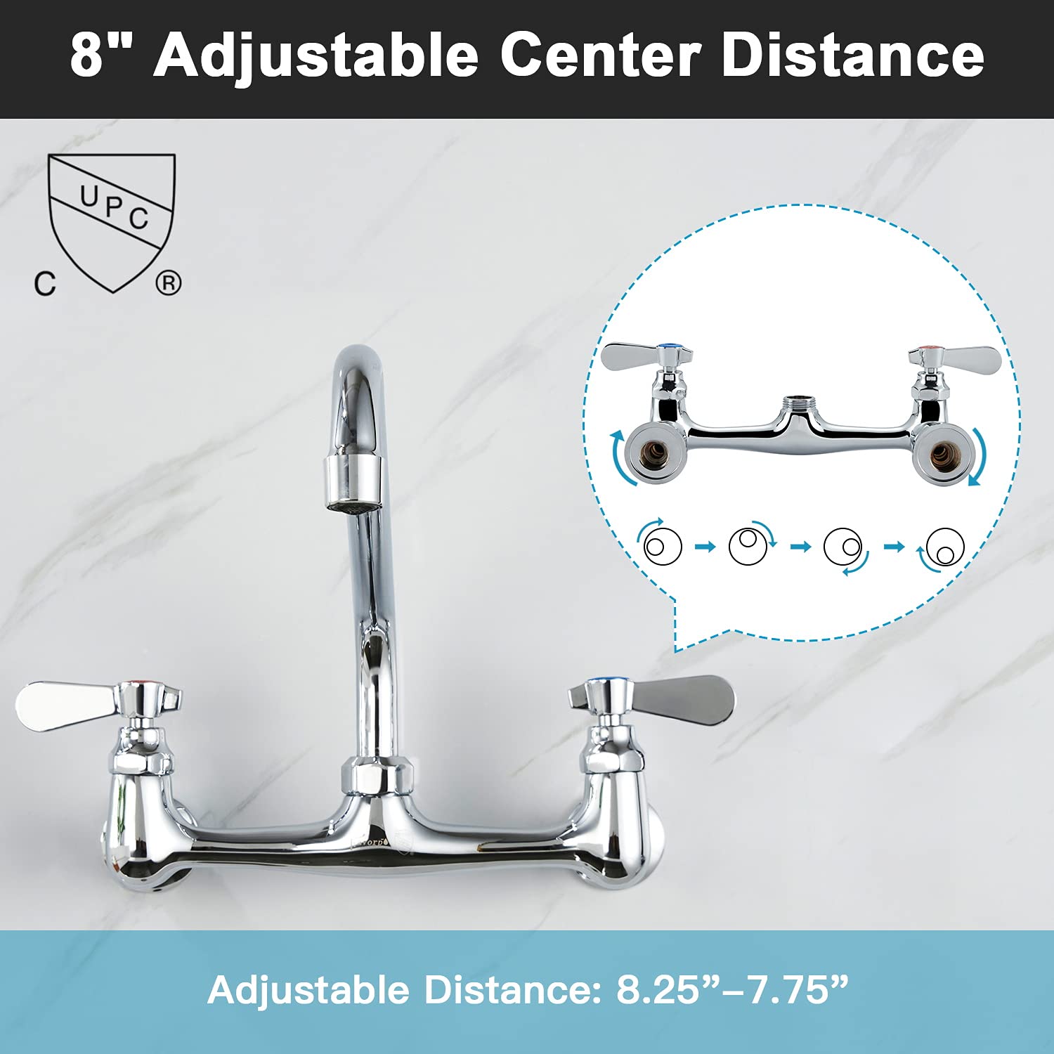 Favorpo lead-free brass construction for durable, safe daily use.
