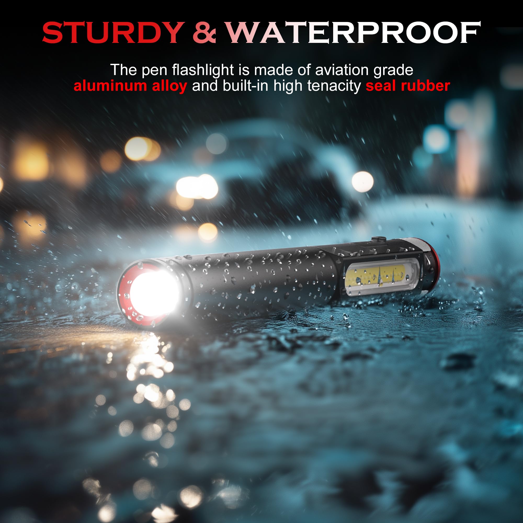 Favourlite pen light waterproof and durable for tough conditions.
