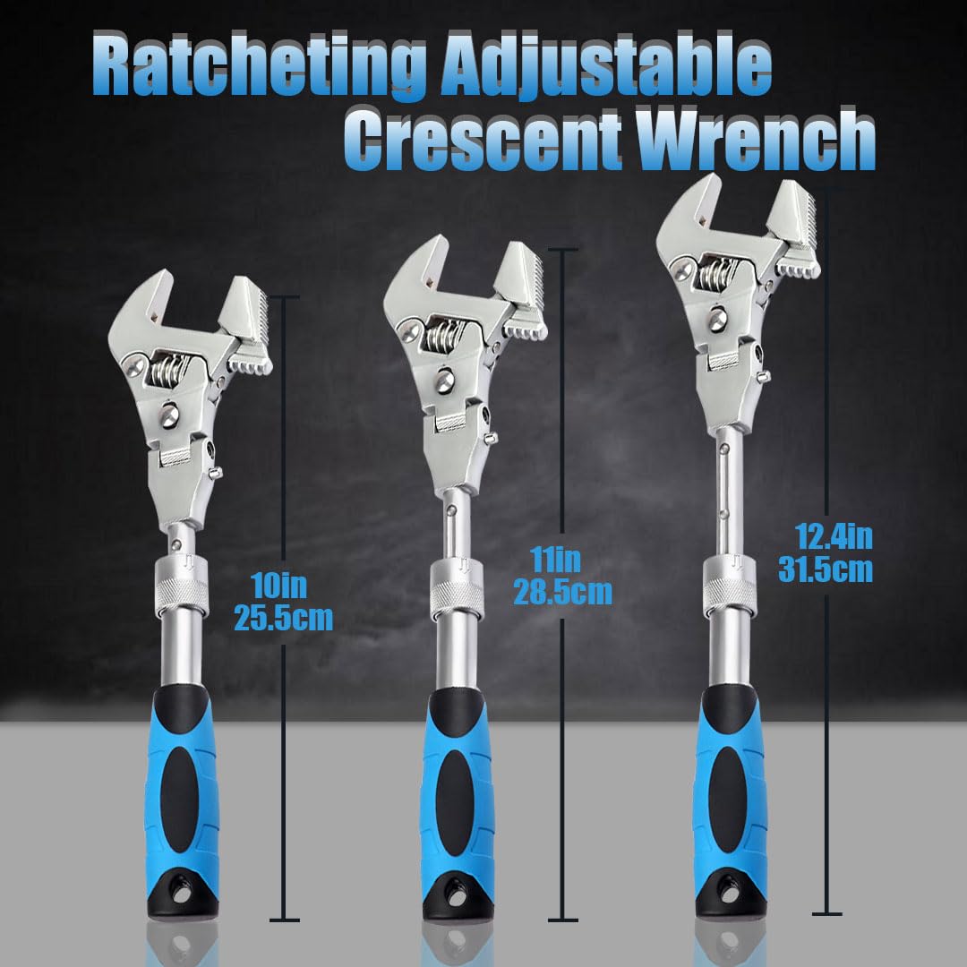 Faxhool retractable handle extends 10 to 12.4 inches for versatile reach