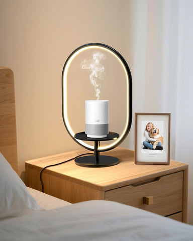 Fayabuy matte black modern lamp complements desks and nightstands