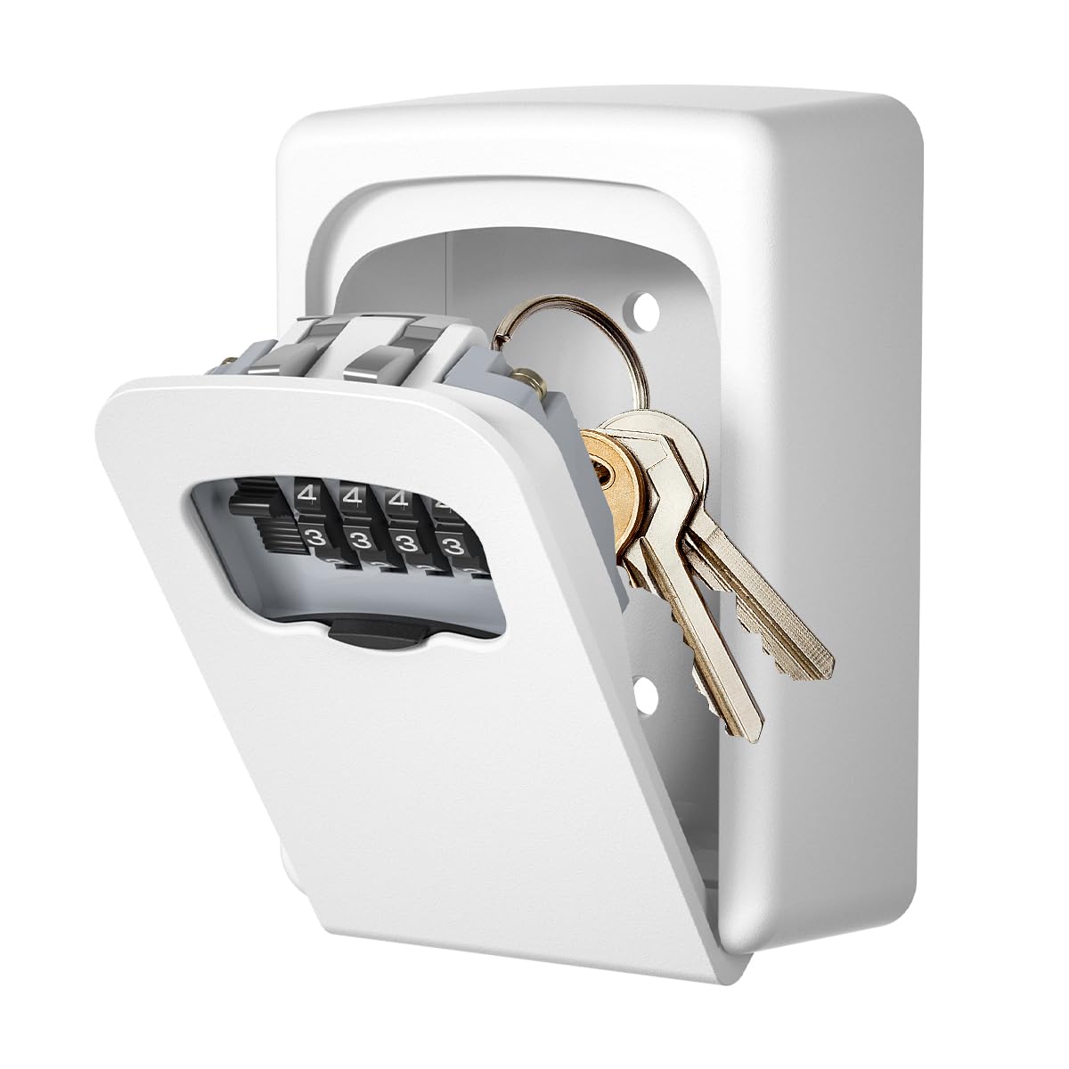 Fayleeko key lock box wall-mounted front view for secure home access