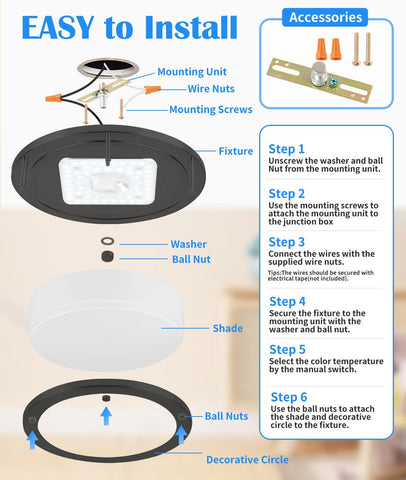 Faymart Lighting 17W energy-efficient design reduces power use.