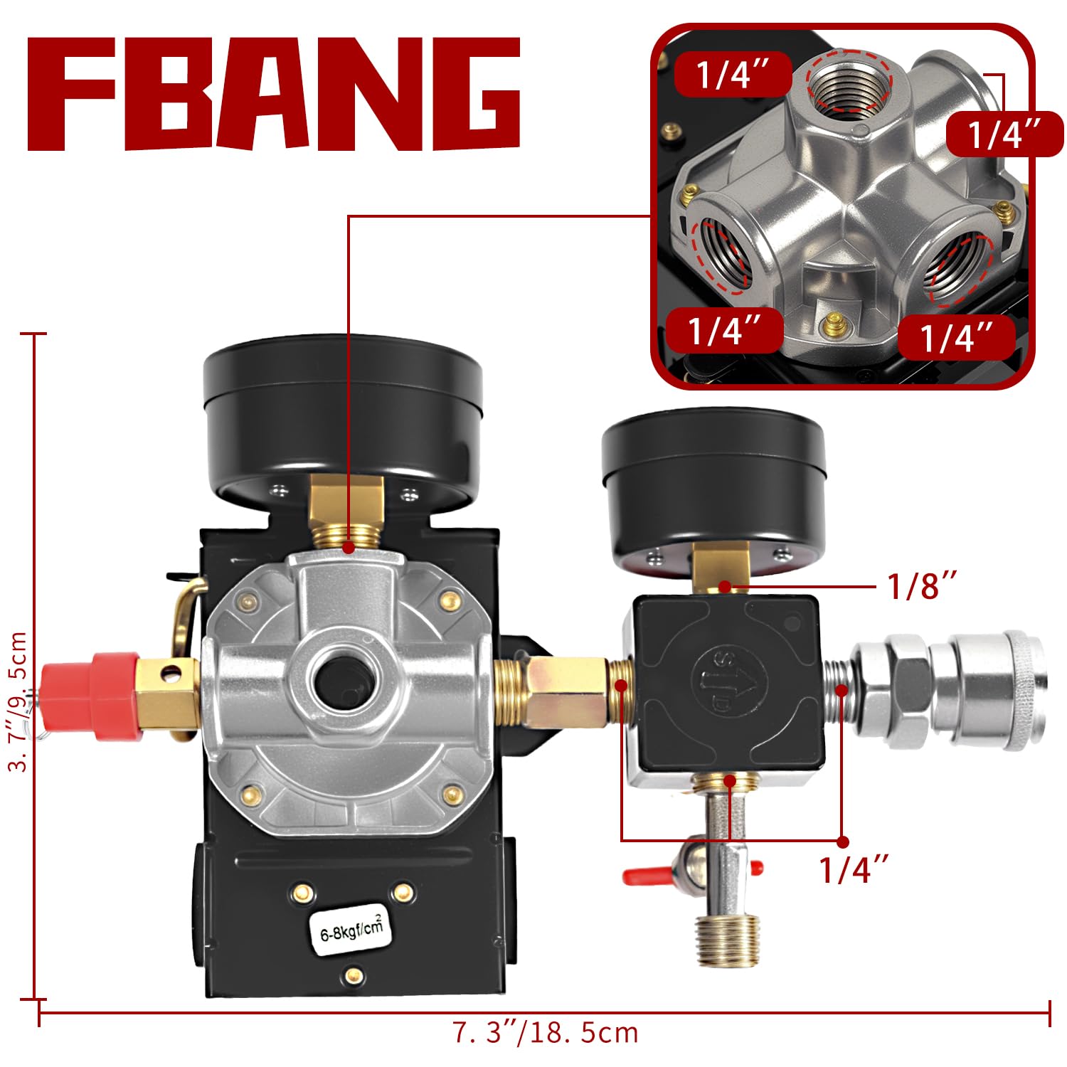 FBANG compact design fits easily into various air system configurations.