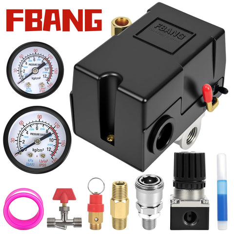 FBANG pressure gauge display showing clear PSI readings for quick monitoring.
