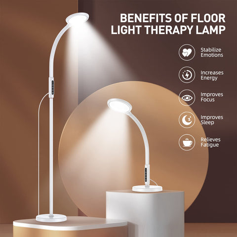 FBBJFF light therapy lamp height adjustable for floor or table use