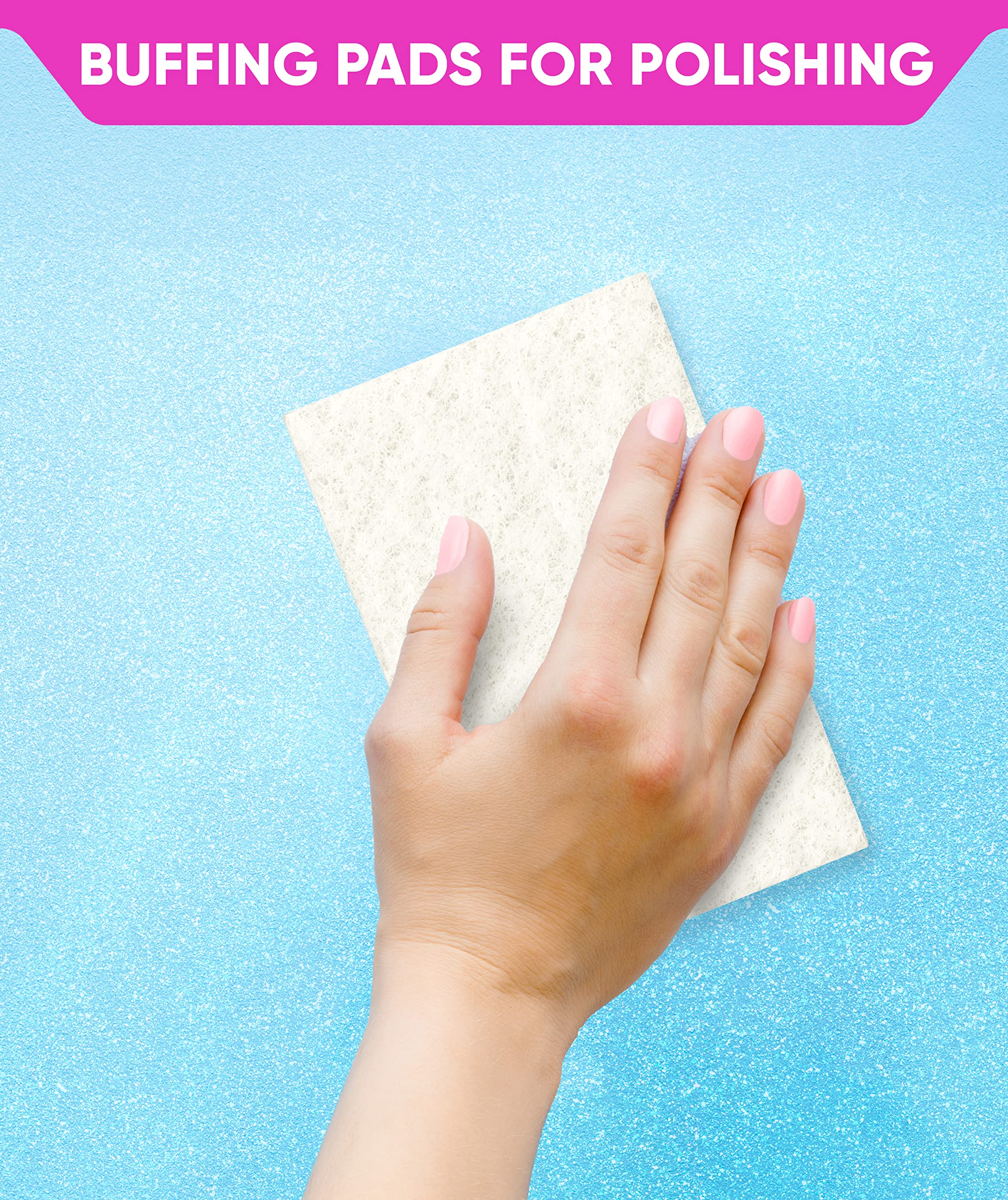 FBGC Levaka glitter paint additive buffing pads amplify sparkle after drying for a richer finish.