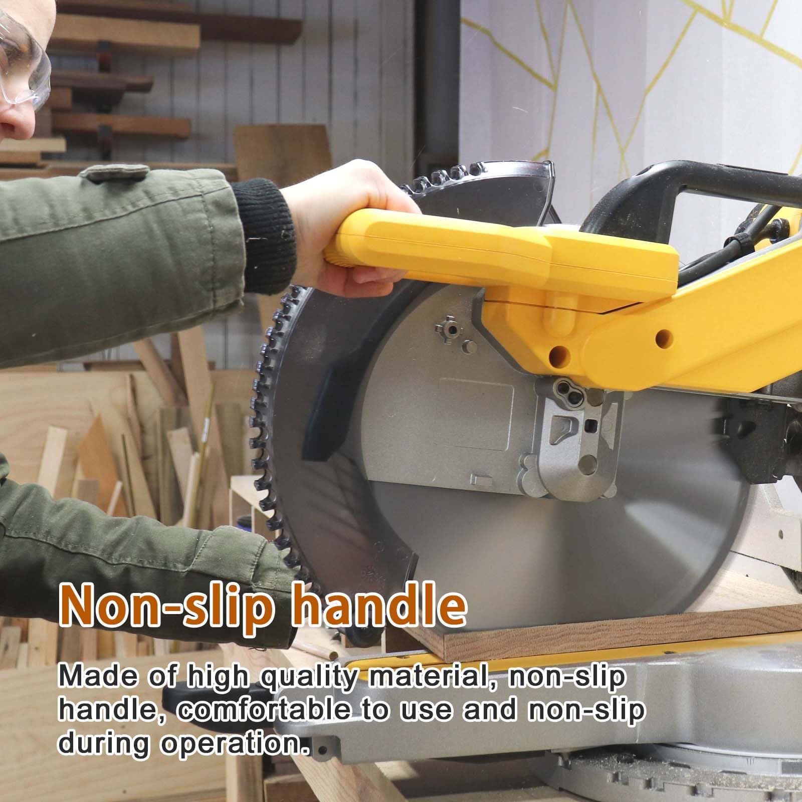 FBULWSEC 380452-00 miter saw handle with mounting hardware sold separately.