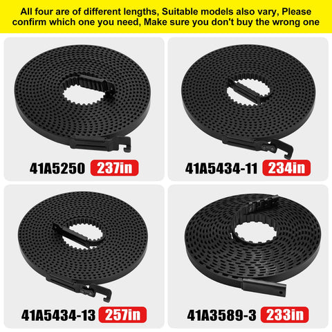FBULWSEC 41A5434-13A belt drive close-up highlights durable materials