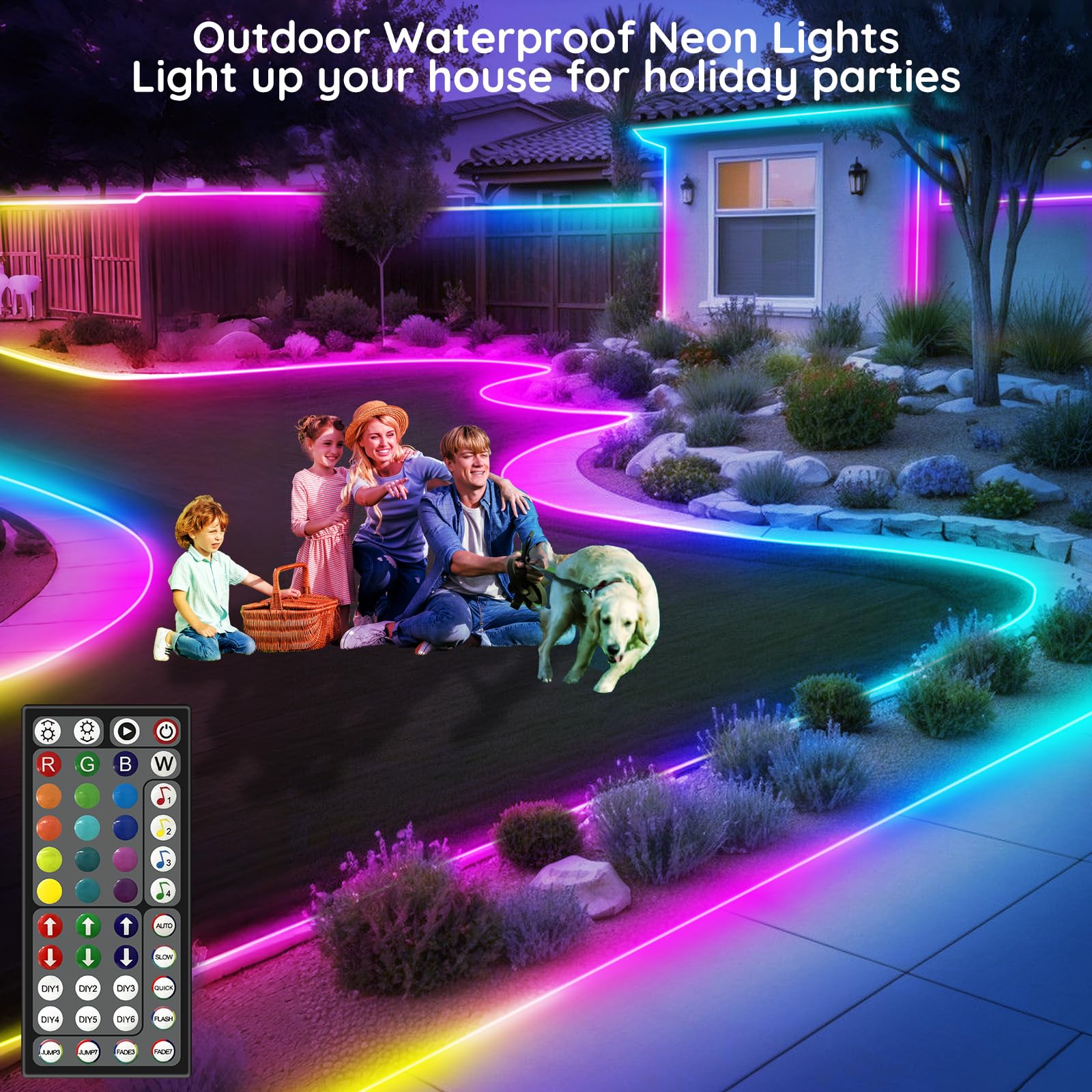 FBZ DIY neon sign options to customize home decor.