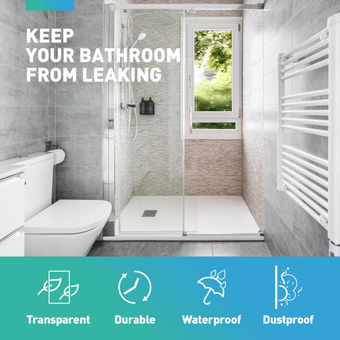 FCSOTSPS dust-proof door seal helps keep bathroom surfaces cleaner
