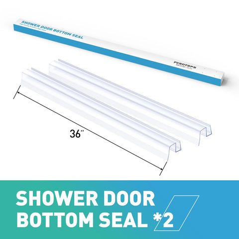 FCSOTSPS easy install no adhesive method shown on a glass shower door