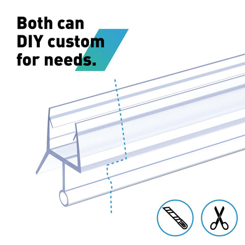 FCSOTSPS easy-install shower door seal for tool-free setup