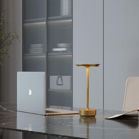 FDIDC lamp featuring three color options and stepless dimming for mood setting