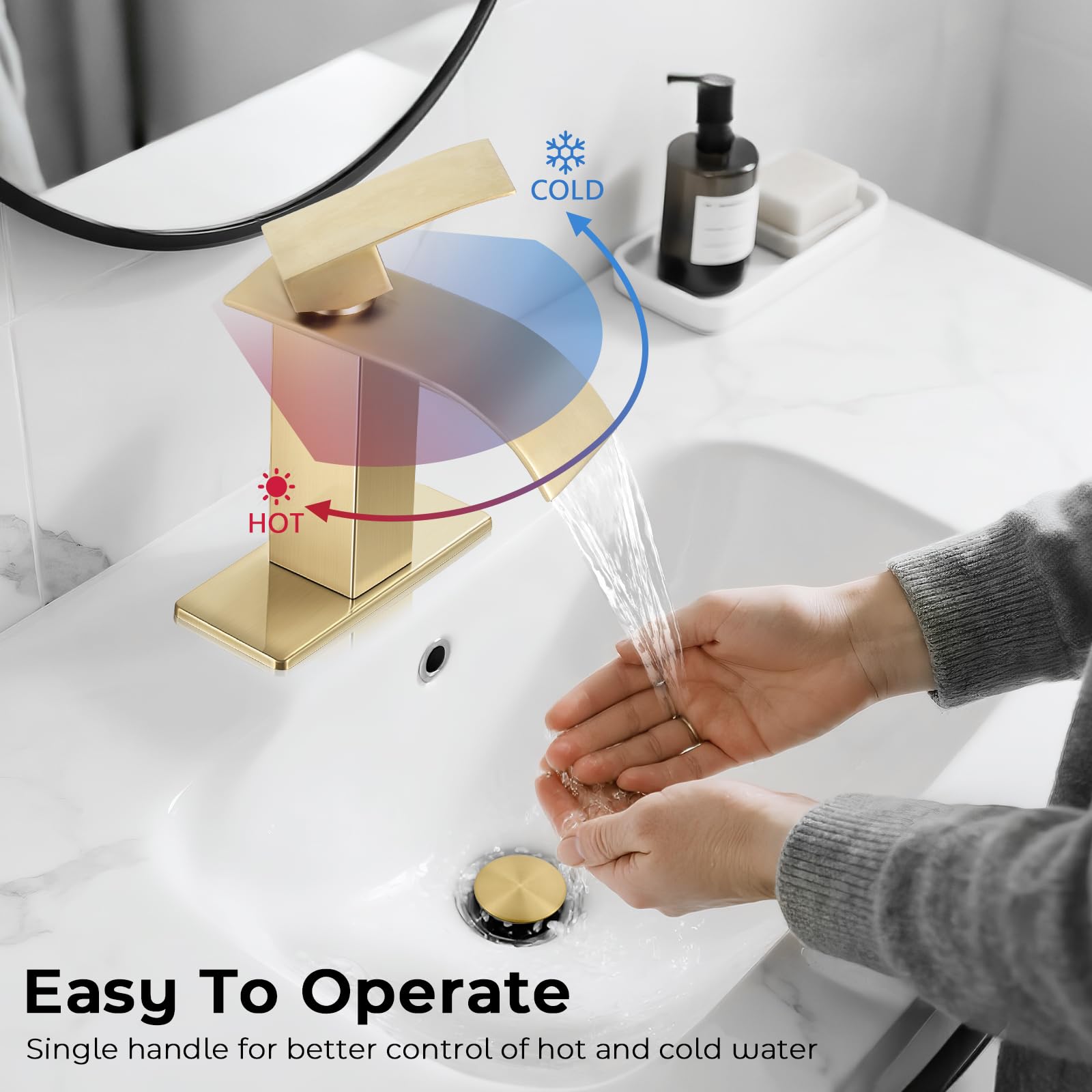 FDKW push-pop-up drain included for quick, reliable drainage