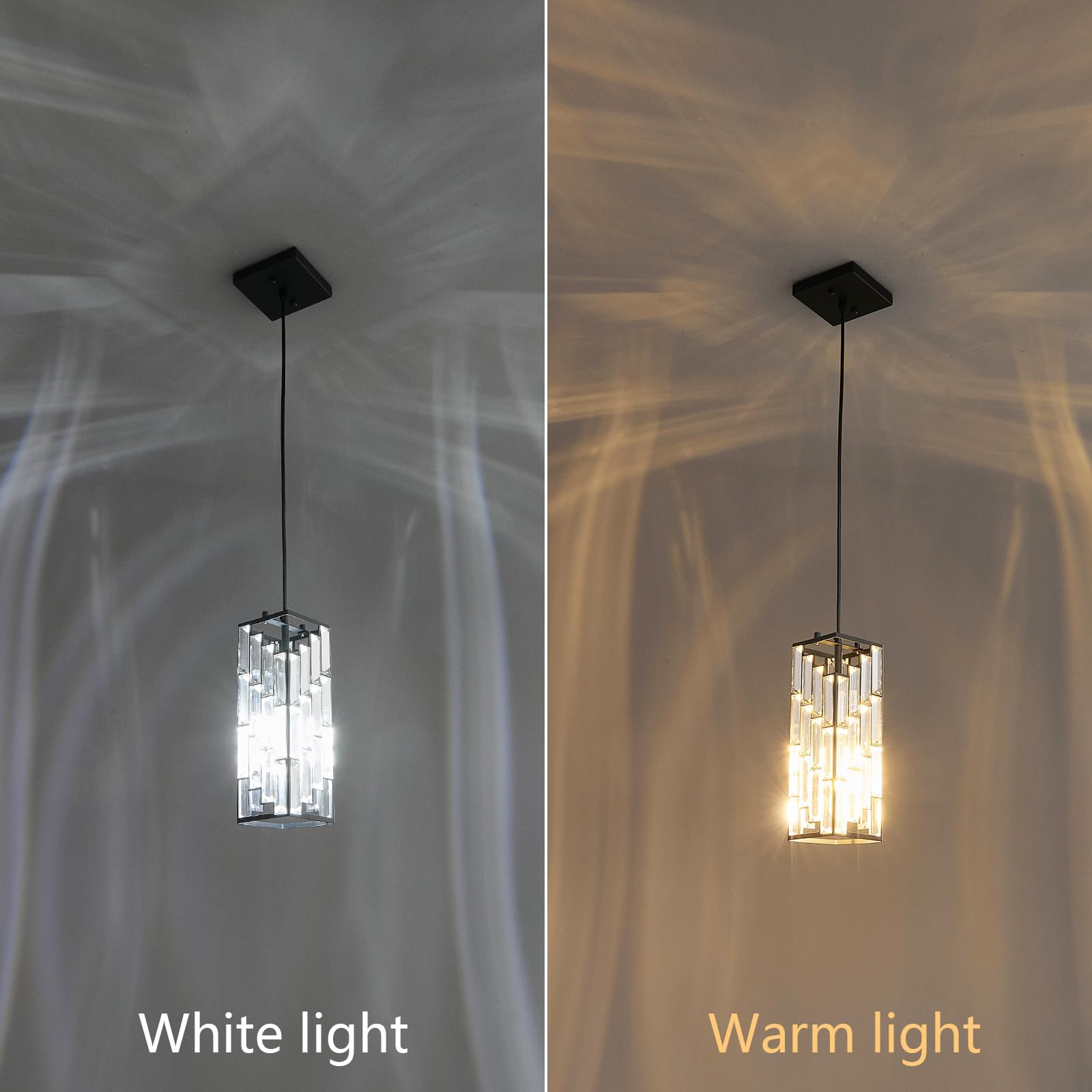 FDPBY black pendant light installation guide with included components