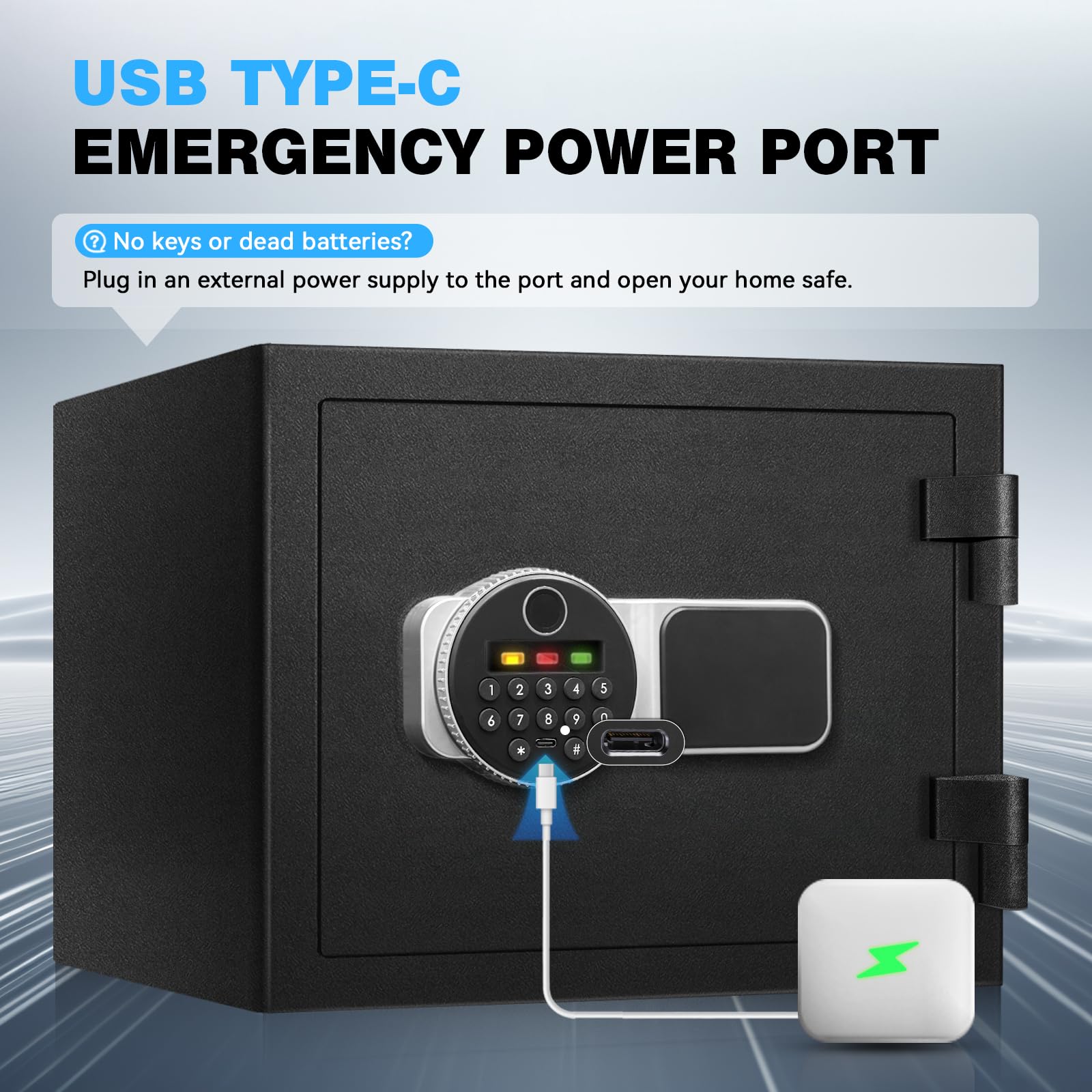 Sturdy metal body on the Fdsutvit safe withstands daily use
