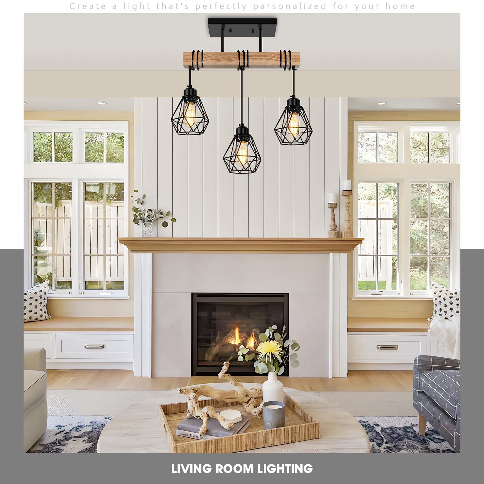 Feanron dimmable pendant suits mood when paired with compatible dimmers