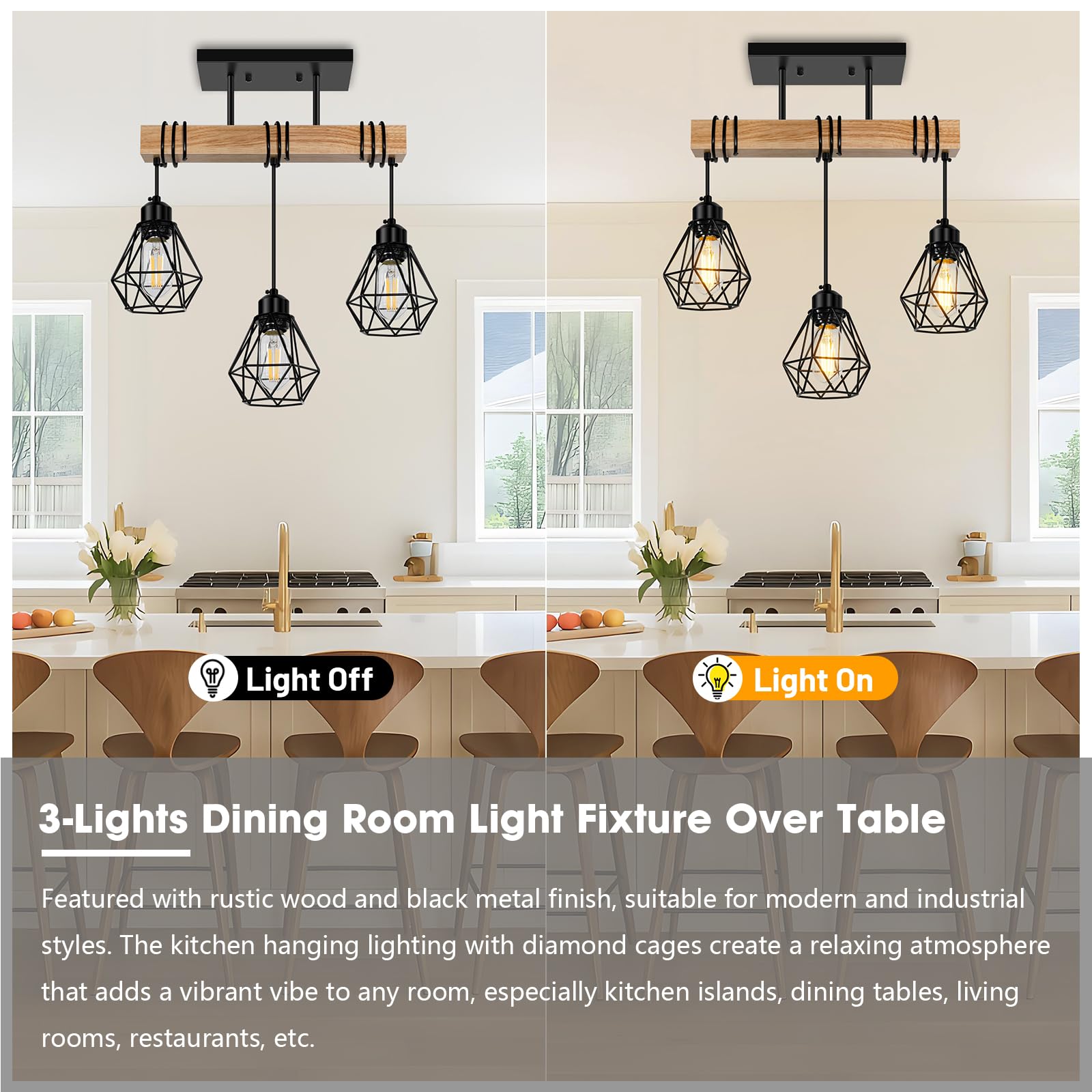 Feanron pendant lighting creates cozy dining room ambience