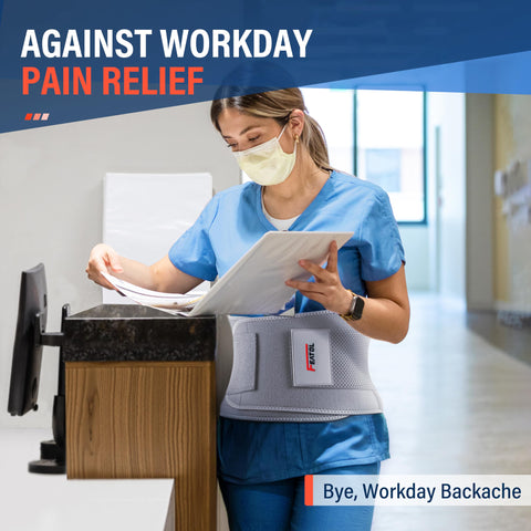 Four-strap design enhances lumbar stability during lifting.