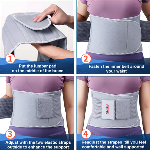 Neoprene inner band delivers gentle compression without restricting movement.