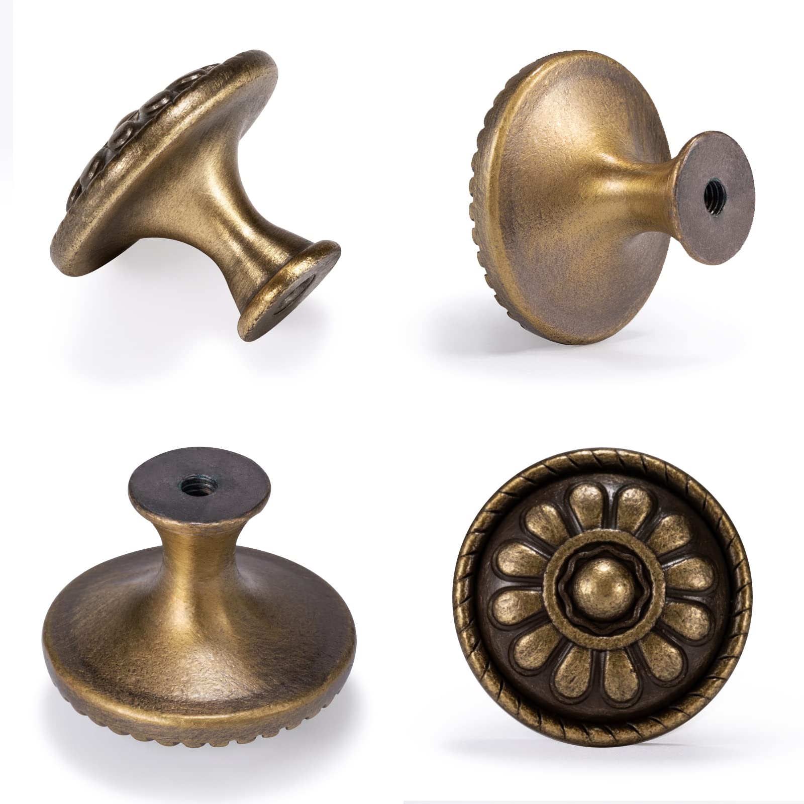 Fecraf antique brass close-up shows plating and durable finish