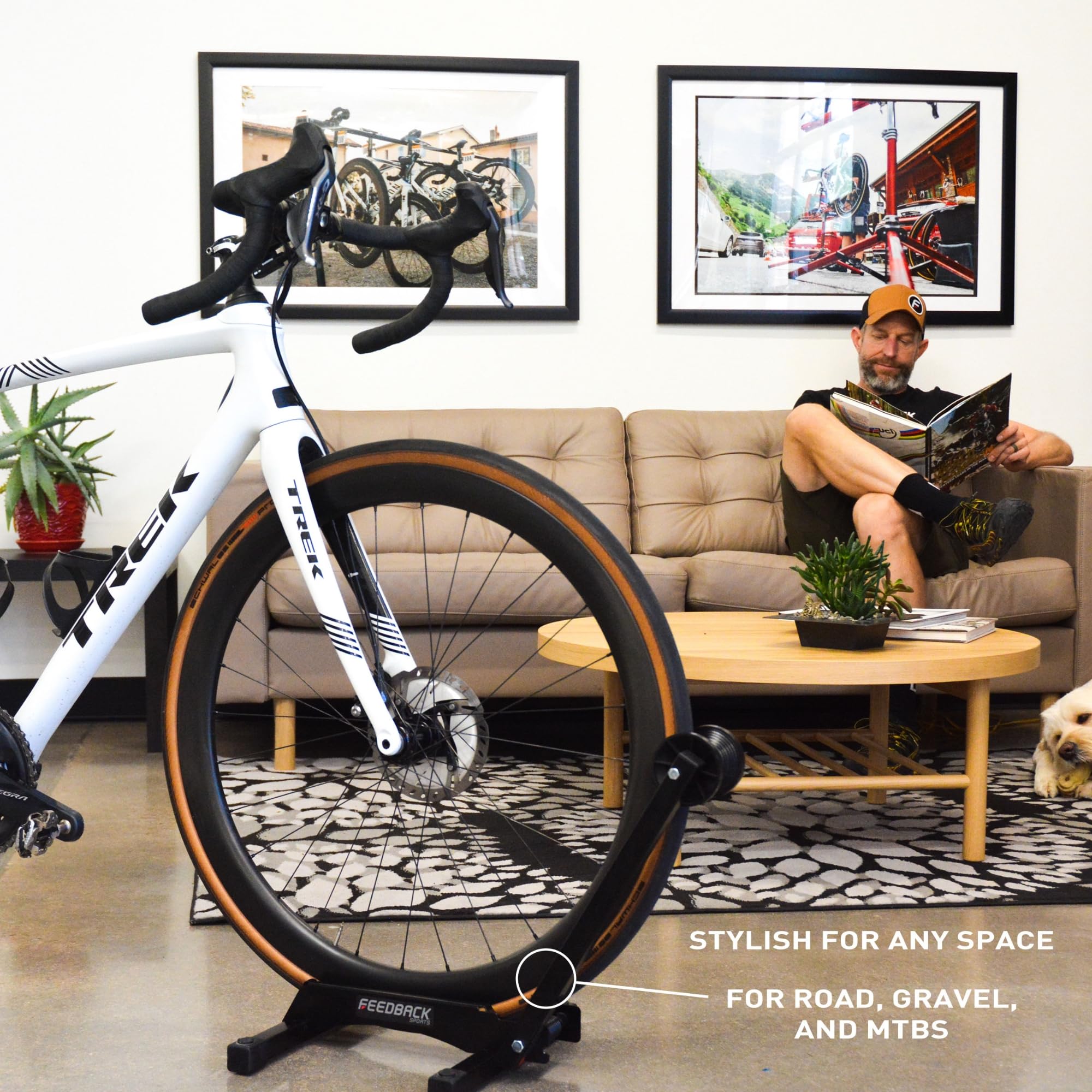 Feedback Sports RAKK modular setup, multiple stands for larger bike collections.