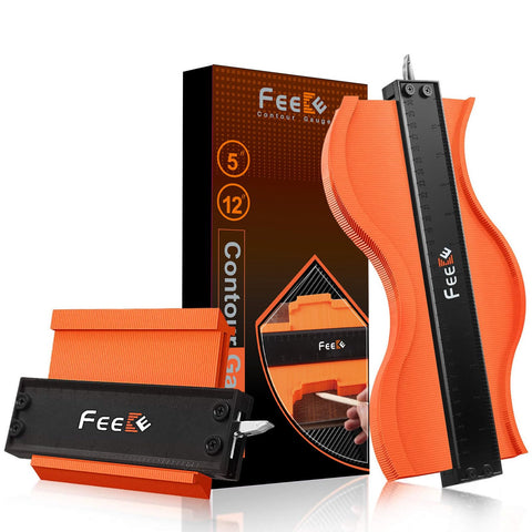 Feeke Contour Gauge 12-5 inch with locking feature for accurate tracing
