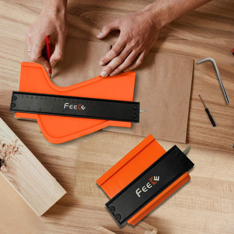 Copying a complex profile using Feeke contour gauge on wood