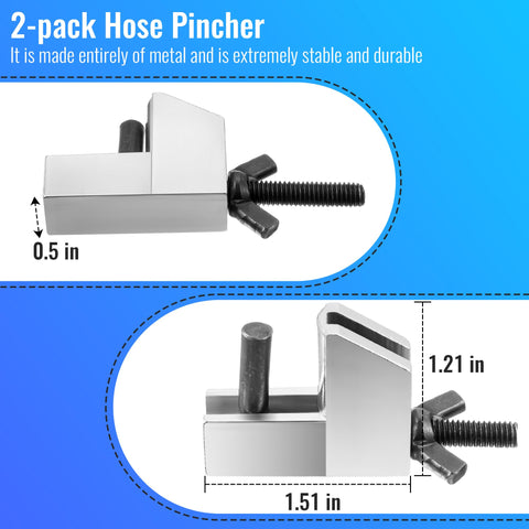 Feekoon 4-pack brake line clamp pliers ready for versatile hose work.