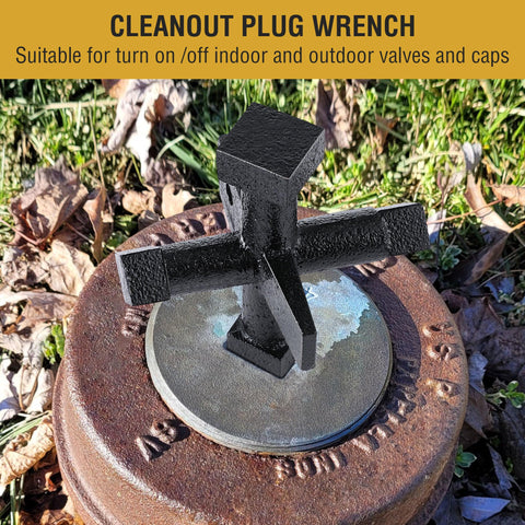Feekoon heavy-duty iron drain plug wrench designed for high-torque performance.
