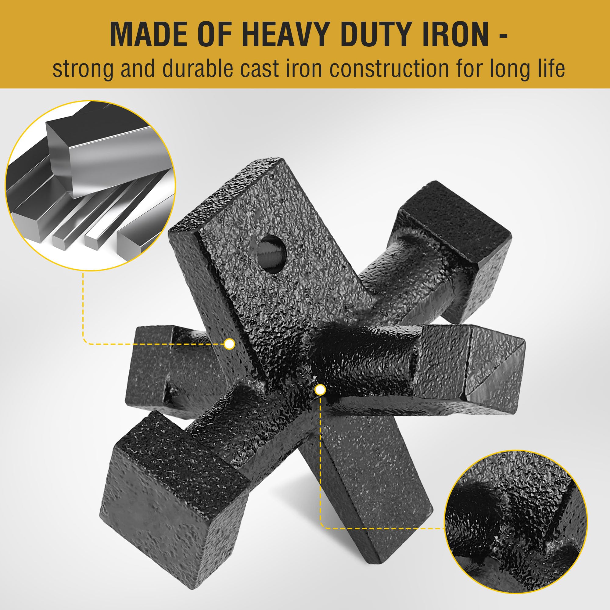 Feekoon 6-sided cleanout tool beside plumbing fittings for professional use.