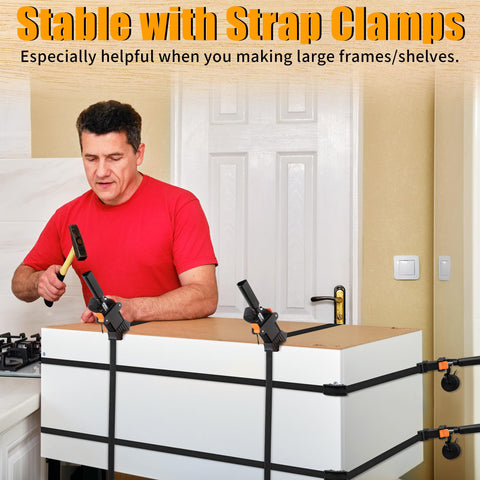Feekoon quick-release clamps secure joints for swift frame assembly.